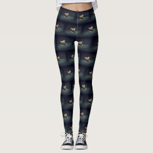 Legging Corgi Natal Inverno de Neve