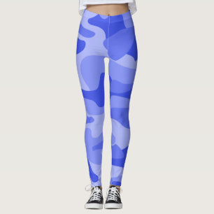 Legging Cornflower Blue Monocolor Camo