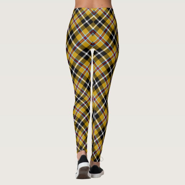 Legging Cornish National Tartan Yellow and Black Xadrez (Verso)
