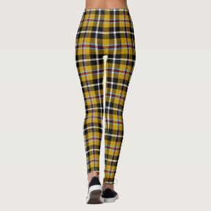 Legging Cornish National Tartan Yellow and Black Xadrez