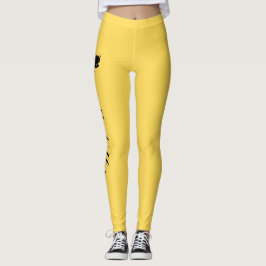 Legging Coroa Amarela Mostarda Personalizada