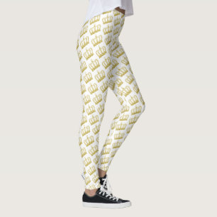 Legging Coroa Dourada - luxuoso real