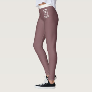 Legging Coroa Estrela Neutra Personalizada em Rosewood Vin