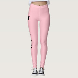 Legging Coroa Personalizada Bege Rosa
