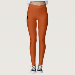 Legging Coroa Personalizada Ferrugem Laranja