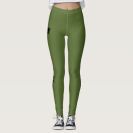 Legging Coroa Personalizada Verde Oliva