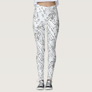 Legging Corredor da ioga das mulheres Geeky da matemática