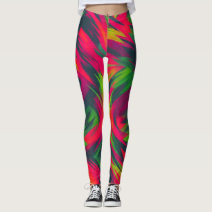 Legging Corredor vibrante - Pernas de energia neon