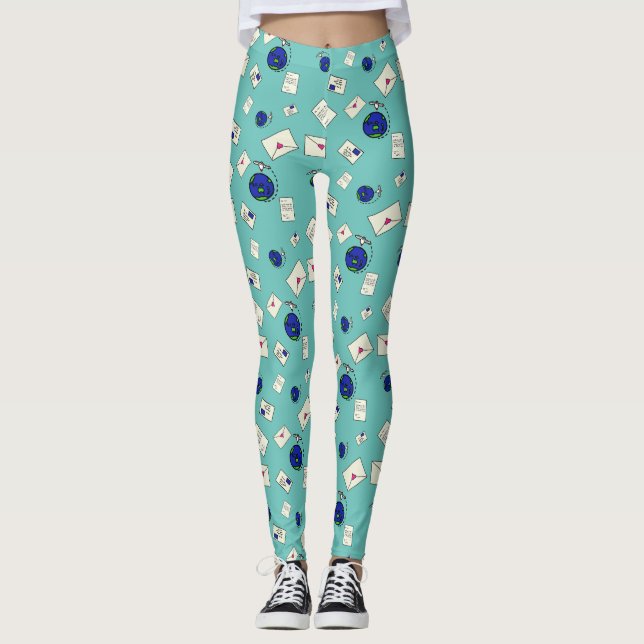 Legging Correio ao Redor do Mundo (Frente)
