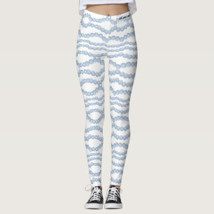 Legging Corrente de caneleiras das pérolas