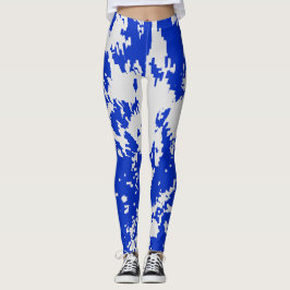 Legging Corte das coxas azuis