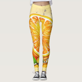 Legging Corte de Fatia Laranja