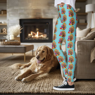 Legging Coruja do Buquê da Flor