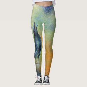 Legging Corvo enevoado da manhã