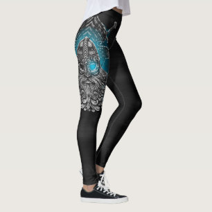 Legging Corvos de Odin Mitologia Viking Valhalla espera
