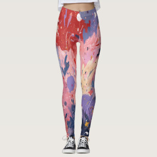 Legging Cosmic Party Abstract Explosion