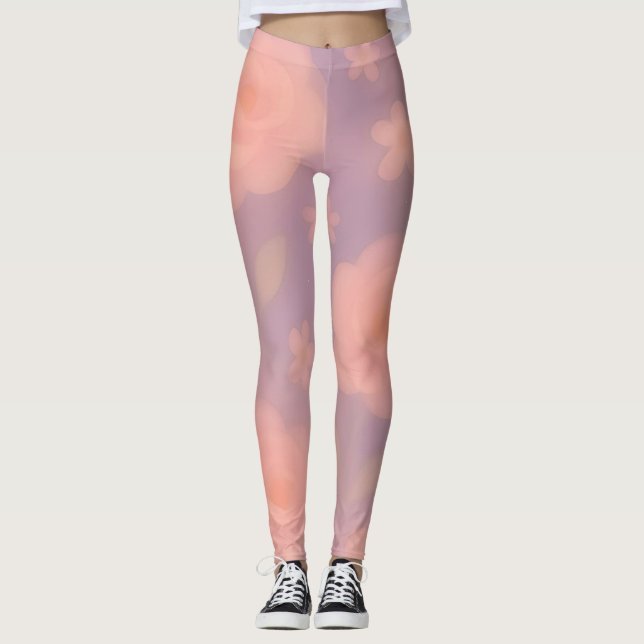 Legging Cosmic Whispers – Dreamy Pastel Galaxy Art (Frente)