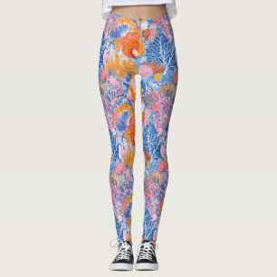 Legging Costeira russa - Conchas, Starfish, Recife (19)