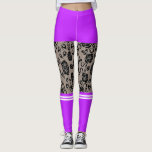 Legging Cotovelas-meia-roxas, roxas, de renda preta<br><div class="desc">Cores Personalizadas Legging Romântico Personalizado com Rosas Pretos Escuros Lace Fishnet, Curto e Sobre As Meias Estirpadas do Joelho - Escolha / adicione sua faixa / meias / curta / fundo e cores do elemento favorito. Você também pode adicionar seu texto / nome. Redimensionar e mover ou remover / adicionar...</div>