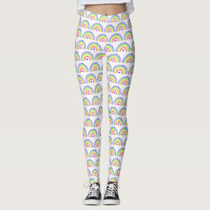 Legging Cotovelo-d-água Arco-íris e Corações