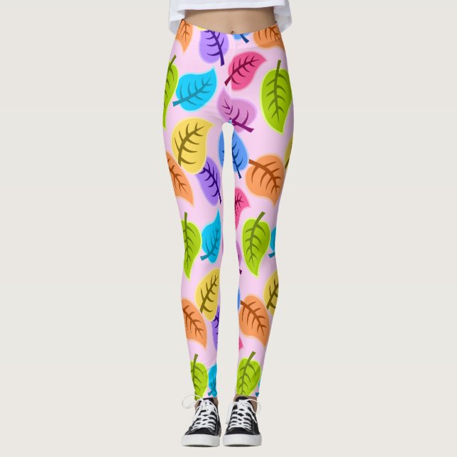 Legging cotovelo-das-folhas (Frente)