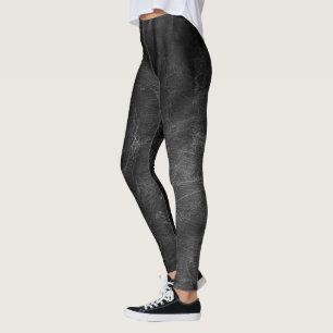 Legging couro preto resistido