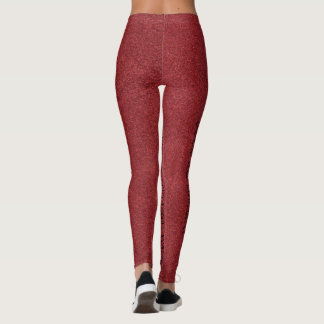 Legging Couro Vermelho
