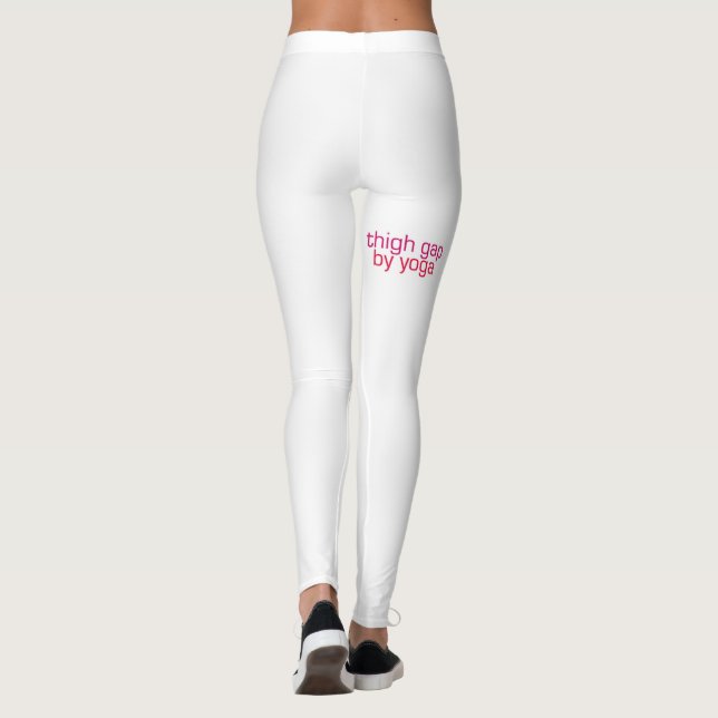 Legging "Coxa Gap caneleiras pela ioga" (Verso)