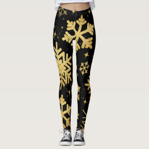 Legging Coxas luxosas com brilho de inverno