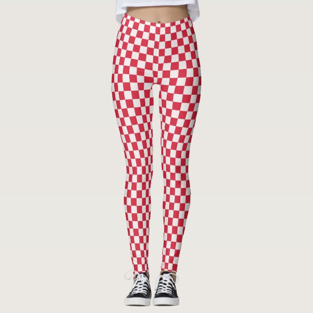 Legging Cranberry fizz checkerboard pattern (Frente)