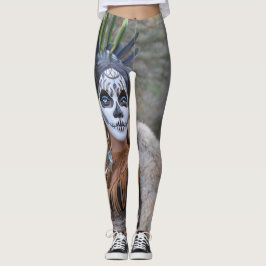 Legging Crânio nativo do açúcar