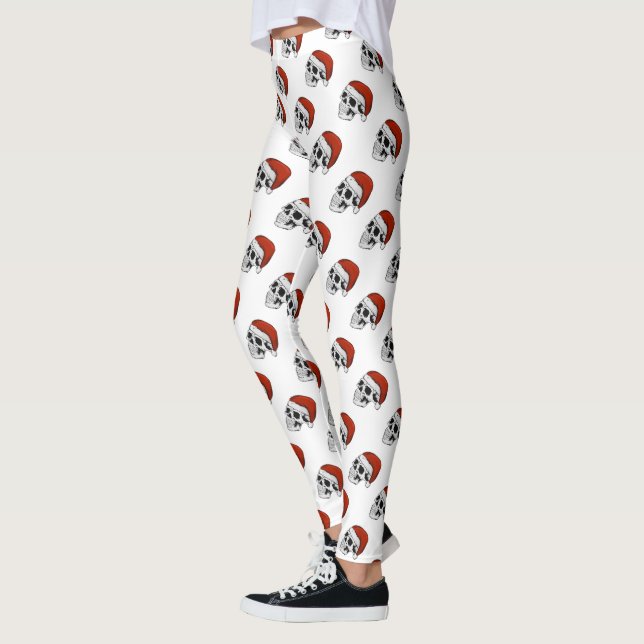 Legging Crânios de Papai Noel (Esquerda)
