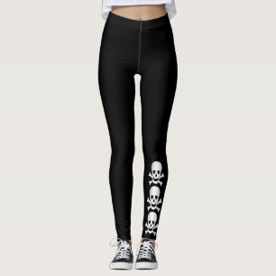 Legging Crânios E Espinhas
