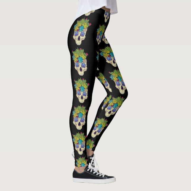 Legging Crânios e Suculentas (Direita)