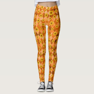 Legging Cránios Laranja e Série Girassol Design 2