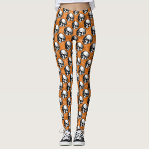 Legging Cránios Laranja e Série Girassol Design 6