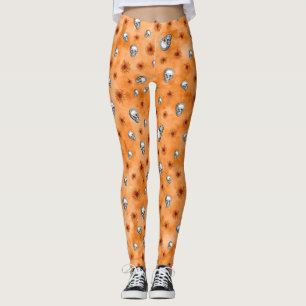 Legging Cránios Laranja e Série Girassol Design 8