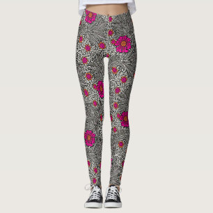 Legging Cravo-de-defunto, cinzas/cinza, e branco de