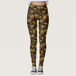 Legging Cravo Dourado Maternidade Pétala Casamento Anivers