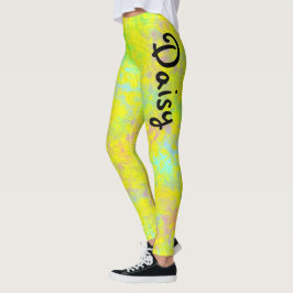 Legging Crayon Personalizado Divertido Colorido