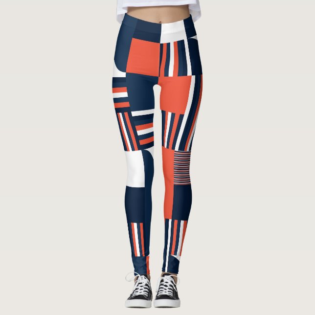 Legging Creative Geométrico: Design moderno sem costura (Frente)