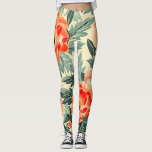 Legging Cremage Peach Blossom Watercolor