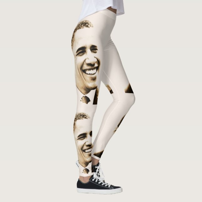 Legging Creme claro de Obama da caserna colorido (Direita)