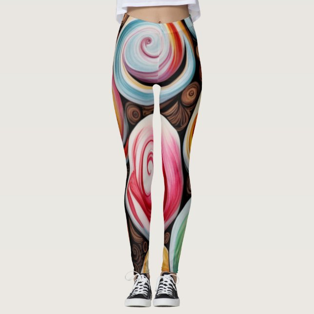 Legging Cremy Swirls (Frente)