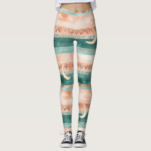 Legging Crescente Lua em Tons Terrosos para Entusiastas Lu