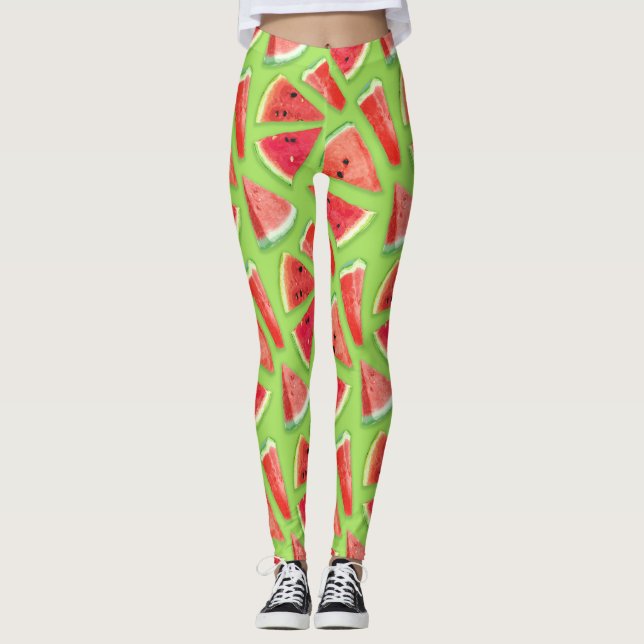Legging Criação de Padrão de Melancia 3 (Frente)