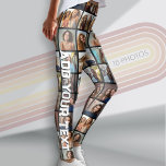 Legging Criar uma Colagem de Fotos Personalizada com 18 Fo<br><div class="desc">Use sua foto ou fotos favoritas para fazer um espetáculo divertido para compartilhar com amigos. Esta grade de fotos usa 18 fotos e inclui um lugar para adicionar seu nome em uma perna. Um pedaço de declaração que faz um presente de excelente!</div>