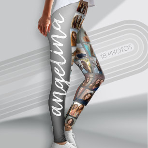 Legging Criar uma Colagem de Fotos Personalizada com 18 Fo