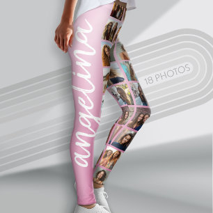 Legging Criar uma Colagem de Fotos Personalizada com 18 Fo