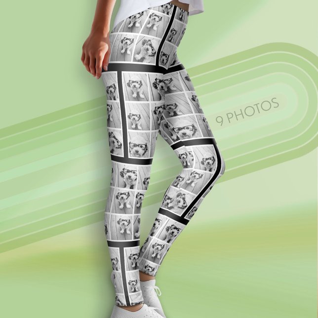 Legging Crie a sua própria coleção de fotos - 9 fotos (Custom Photo Leggings - 9 Photos)